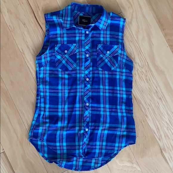 Rails plaid sleeveless button down - Picture 1 of 5